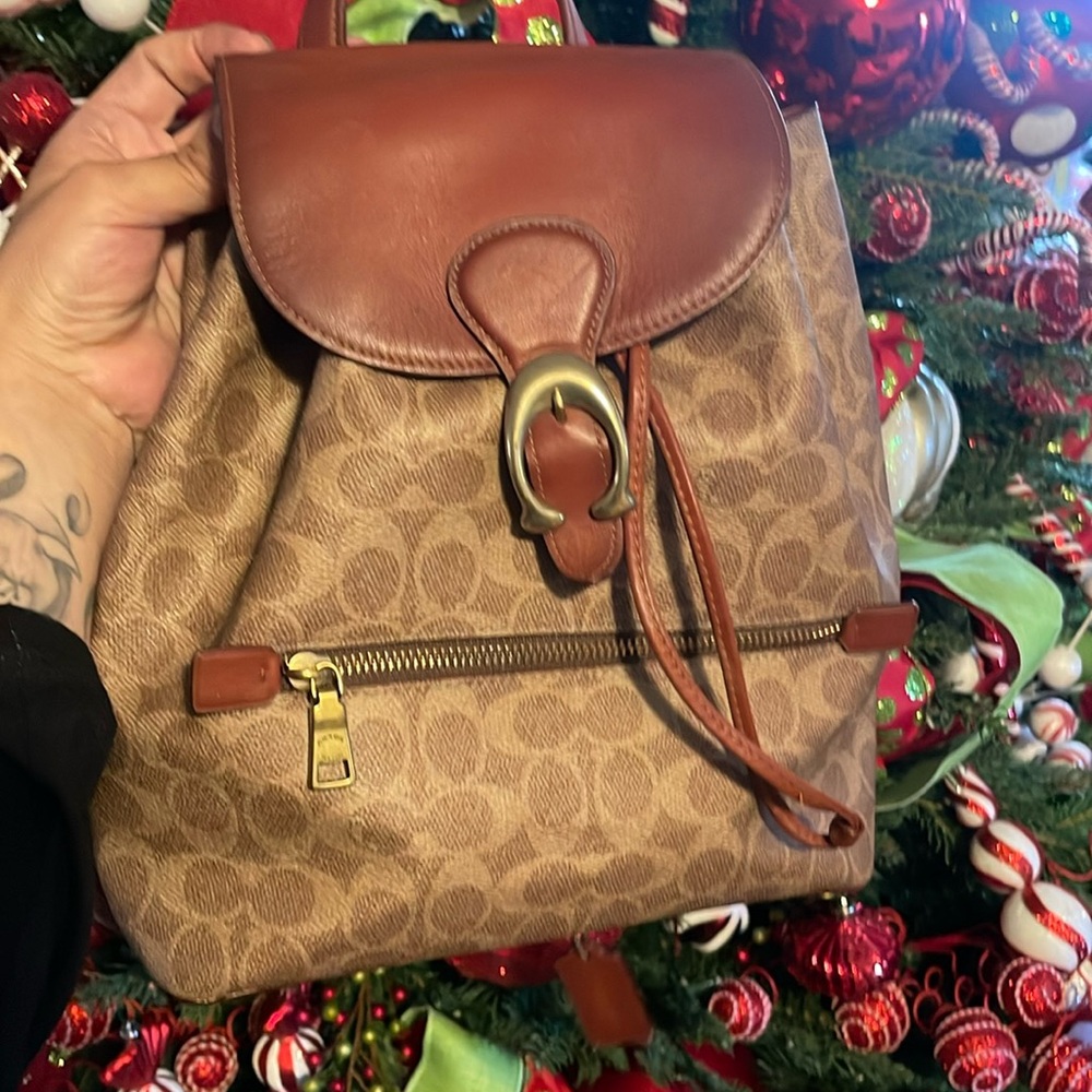 Coach Brown Backpack